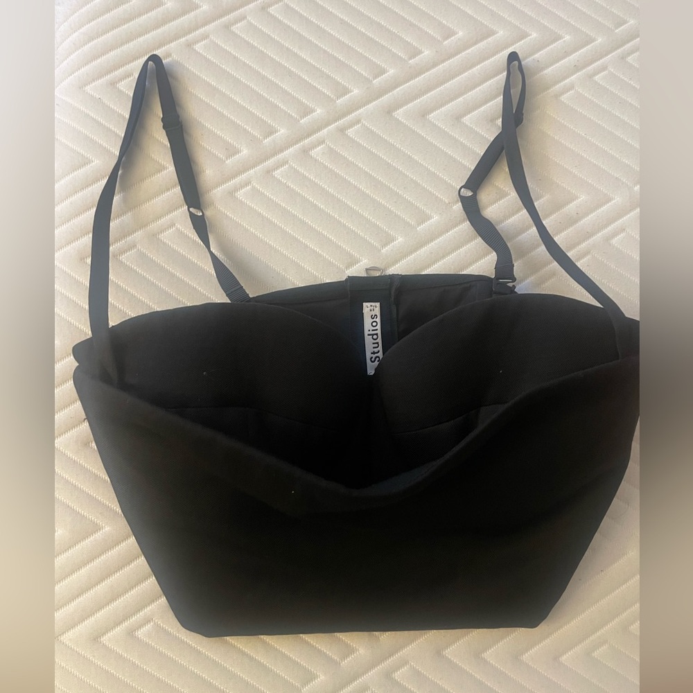 Pre-owned Acne studios rue li mix structured bustier top